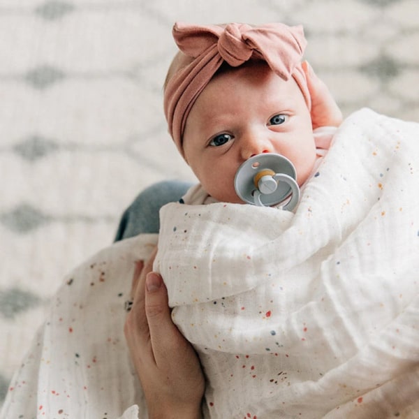 Speckles Baby Nyfödd Swaddle Wrap Spädbarnssängar Cotto
