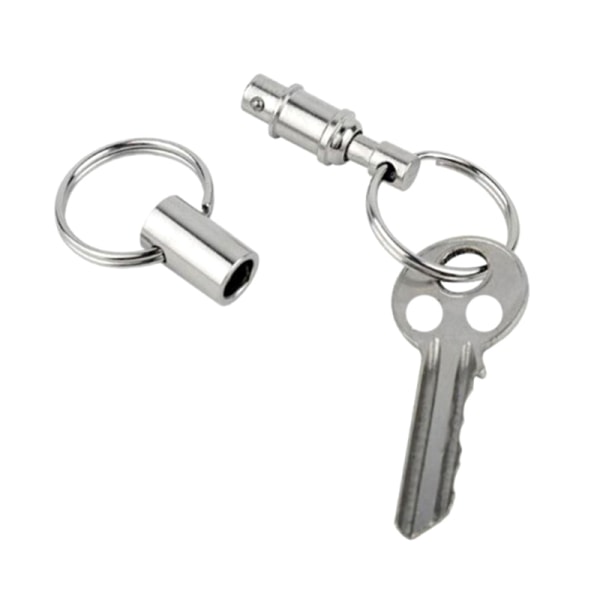 Dobbel Avtagbar Nøkkelring Sølv Avtagbar Nøkkelring Quick Relea 1pc