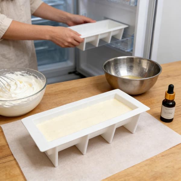Fransk Mousse Rull Silikon Kakeform Fondantformer Mousse Des White