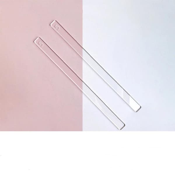 2 stk. akryltykkelseslineal 2-5 mm A1