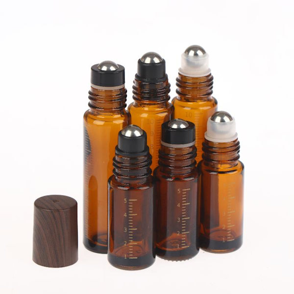 5ml/10ml Glasrullflaskor TJOCKA Roll On-flaskor med rullkula B 5ML