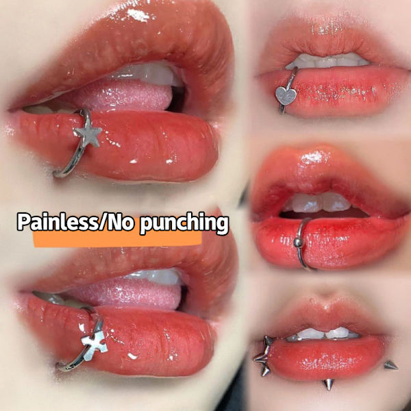 1 Stk Rustfrit Stål Næse Ring Bøjle Septum Ringe C Clip Lip Rin A4