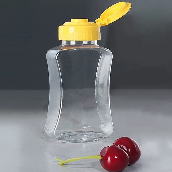 Plastik Honningflaske Krydderi/Ketchup Dispenser Flip Cap Ref 1PCS