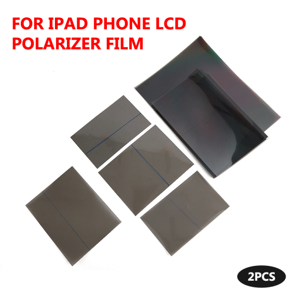 2 stk 9,7/7,9/10,1/12,9 tommer For Pad Telefon LCD Polarisator Film Pol 10.1inch 90°