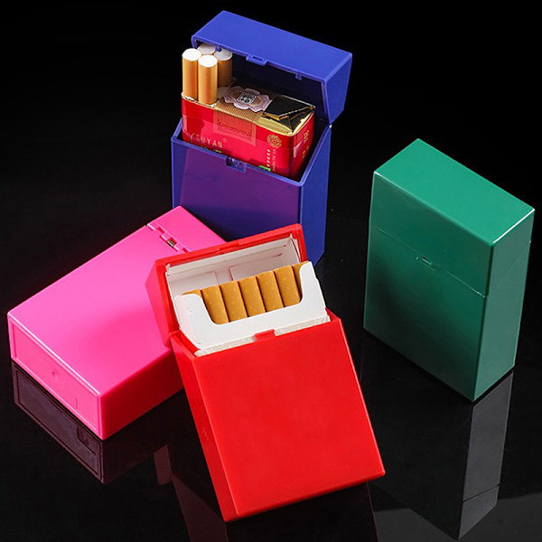 Box Case Plast Eco-vänlig Knapp  Fodral Hållare Behållare Gray