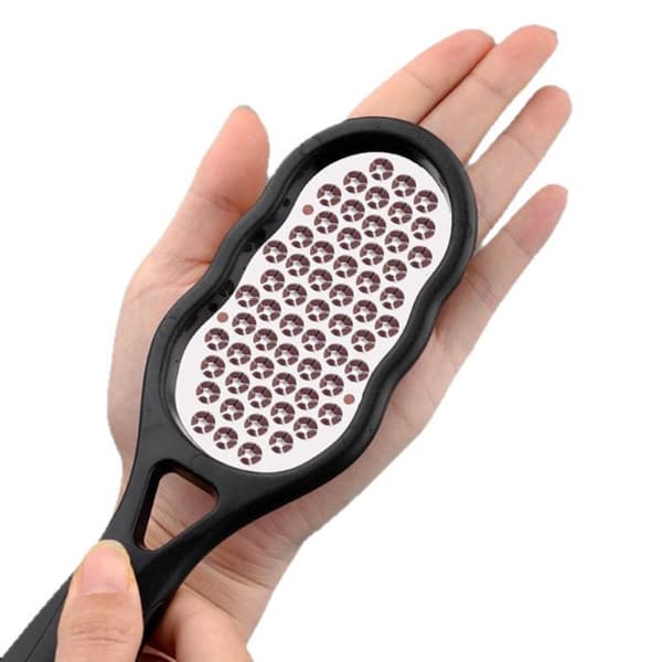 Uusi jalkaviila ruostumaton teräs raspeli roiskesuojalla Black 2Pcs