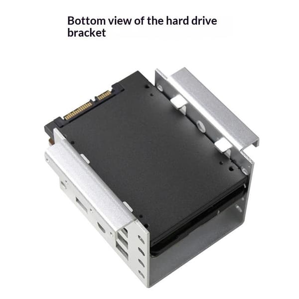 4-brønns 2,5-tommers til 3,5-tommers SSD-harddisk-kabinett Caddy Chass A2