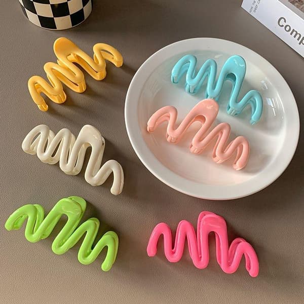 Fargerik Jelly Wave Hårklype Hårklype Dame Jenter A2