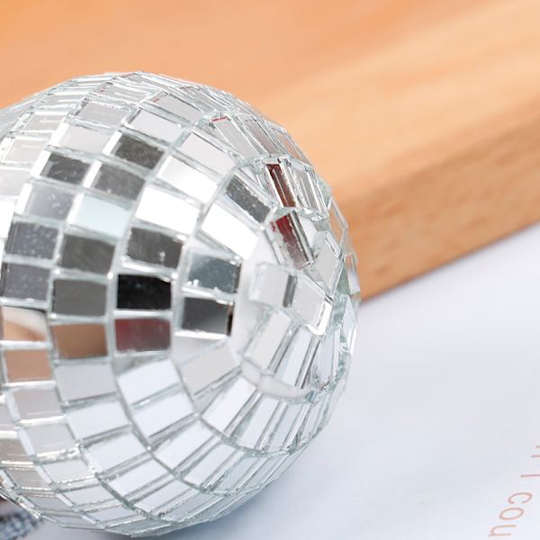 Juleballpynt 2-8cm Mini Disco Speilball Jul A4