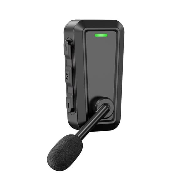 Trådløs Hjelm Intercom Bluetooth Headset Med Mikrofon Vandtæt Black