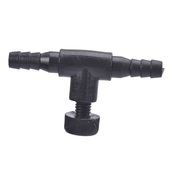 3/10 stk fisketank luftledningskontrollregulatorventil akvarium Black 10PCS
