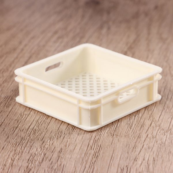 1:12 Dukkehus Miniaturekurv Opbevaringskurv Drikkekurv Ki Beige