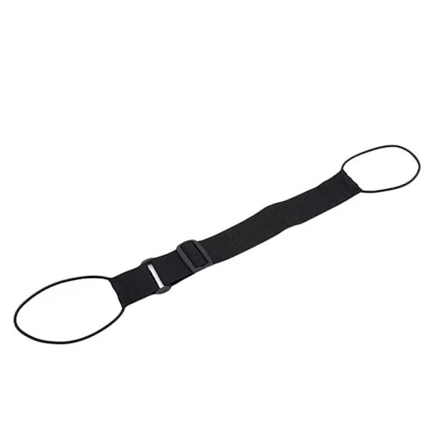 Justerbar elastisk bagasjestropp Bærestropp Bagasjebungee B Black
