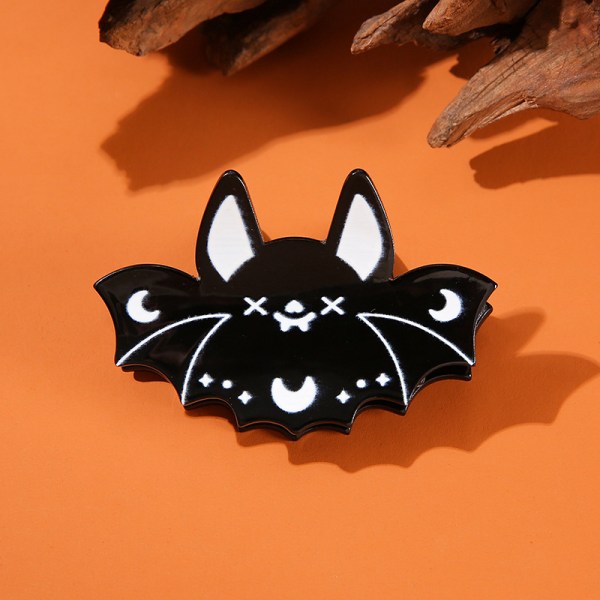 Rolig Halloween-serie Bat Hair Clip Akryl Hårnål Holiday Dr A4