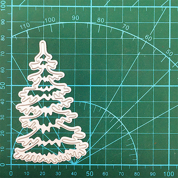 Metalliska Stämplar för Julgranar - Scrapbooking, Prägling 1PC