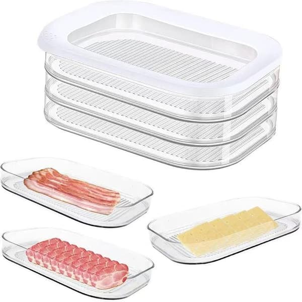 Köttbehållare för kylskåp Bacon Lunch Köttbehållare för kyl A4