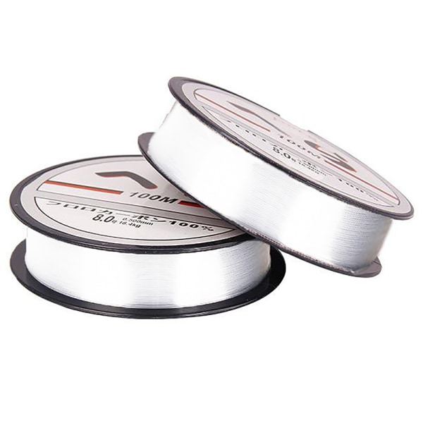 Lua Bait Fishing Line 100 meter Nylon Line Main Line Fishing L white 2