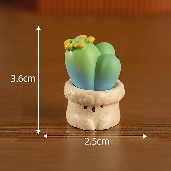Creative e Simulation Cactus Decoration Mehevät työpöydän koristeet A5