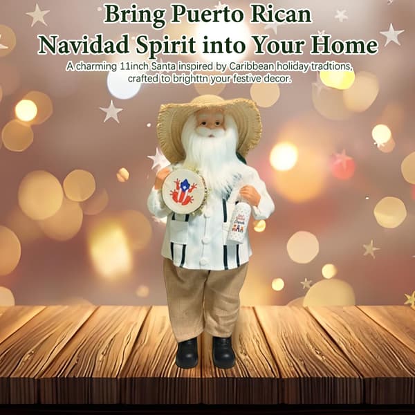 Jultomtefigur i puertoricansk stil A