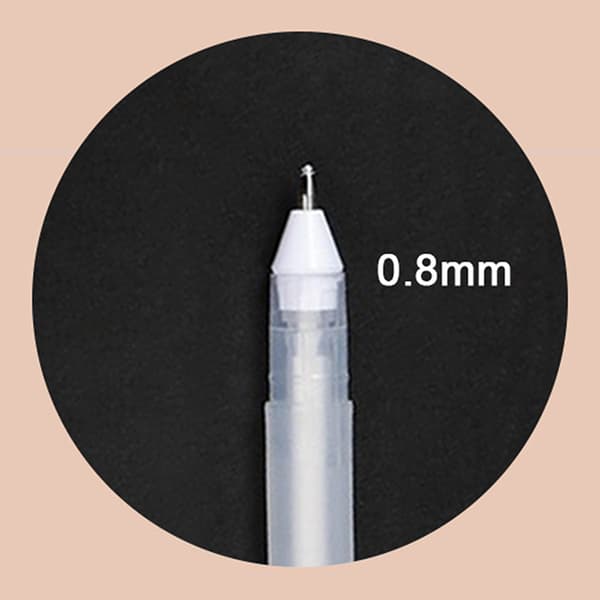 1/3st 0,8mm Oilly White Marker Penna Graffiti Pennor Vattentät Per 3PCS