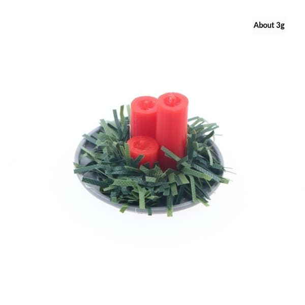 1:12 Miniature Dukkehus Julepynt Tilbehør Lys/Træ A1