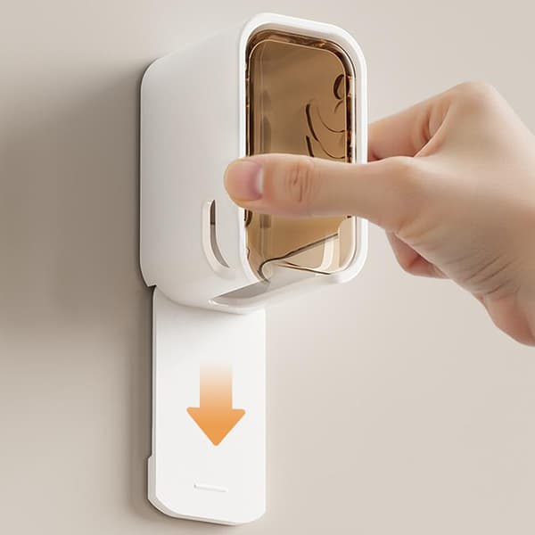 Pölytiivis sähköhammasharjateline WC-hammasharjateline Brown Holder