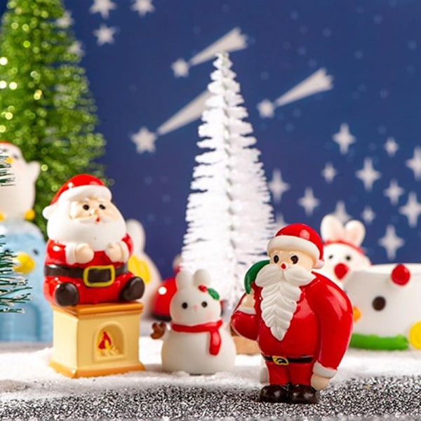 Jultomte Snögubbe Dockor Bil Hem Dekoration Leksak Jul De A2