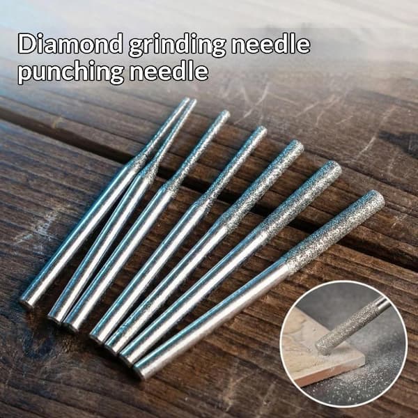 5 stk. Mini Diamant Cylindrisk Fil Lille Diameter Broaching Fil A4