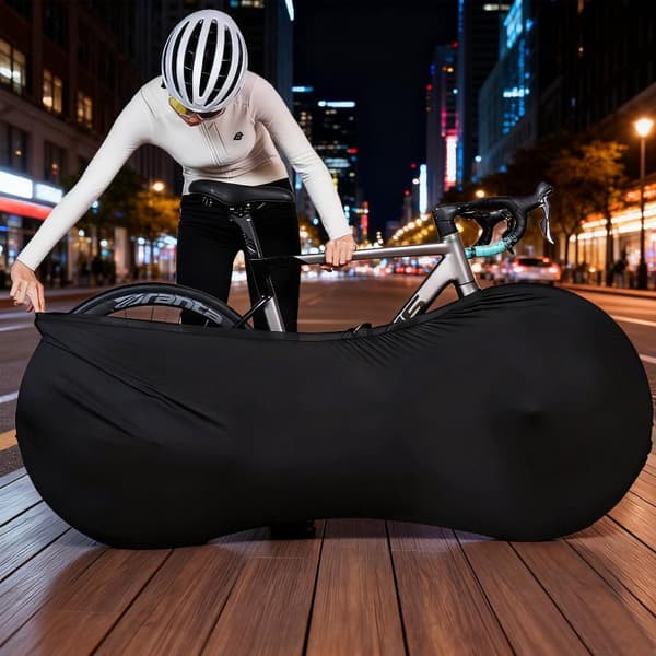 Cykelöverdrag Cykelskyddsutrustning Anti-dammhjul Black