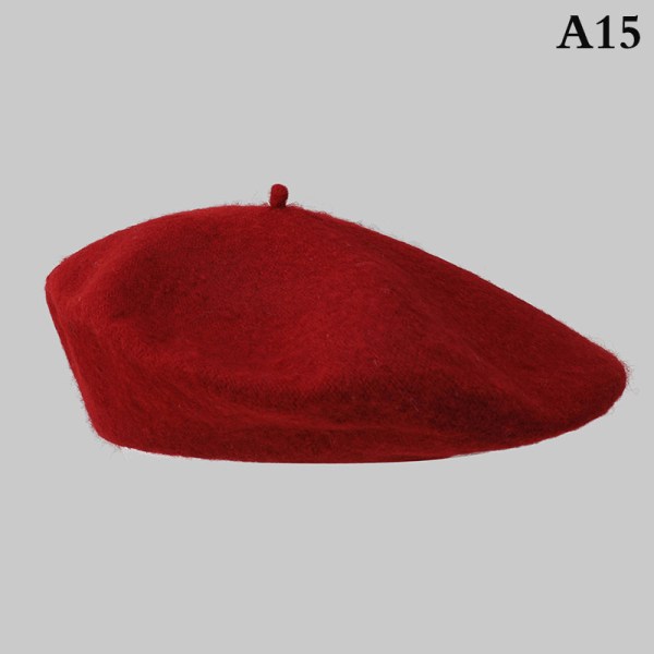 Vintage kvinders piger baret kunstner vinter varm almindelig hue hat A15