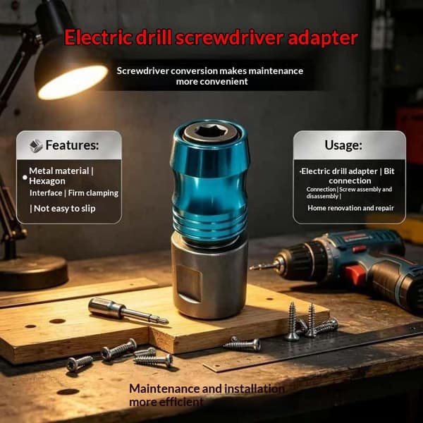 Borrchuckadapter M10 Snabbkopplingsomvandlare Elektrisk drivning 1pcs