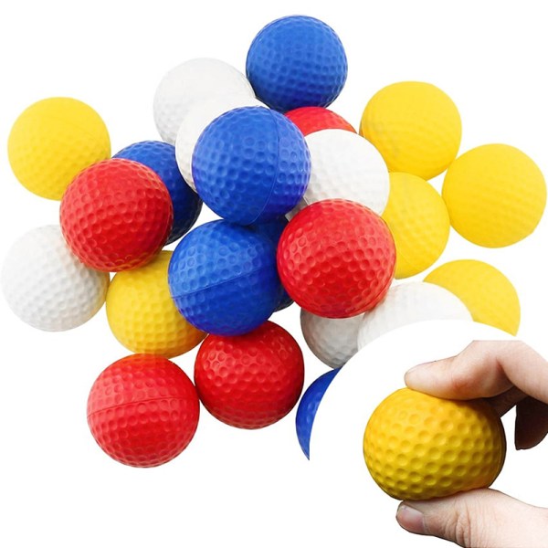 5 stk PU-skumsvamp myke golfballer for innendørs golftrening