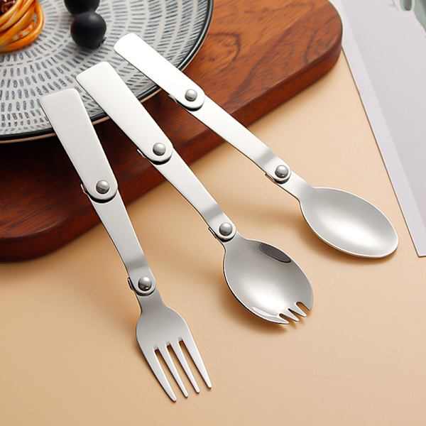 304 rustfritt stål Creative servise Outdoor Portable Three-F A