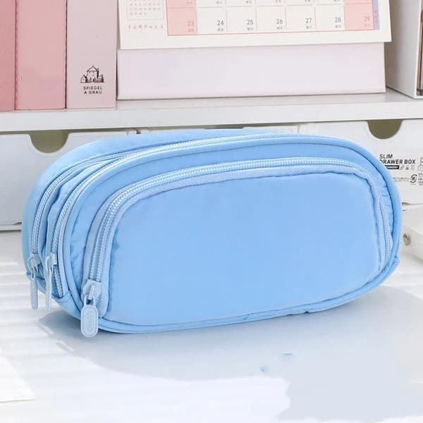 Kawaii stor kapacitet flerskikts pennfodral student brevpapper M A2