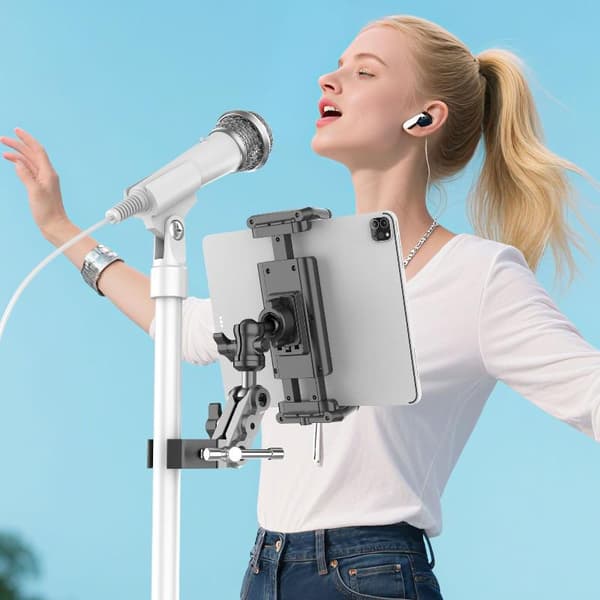 Telefonholder Tablet Stand til motionscykel/golfvogn/stænger/M