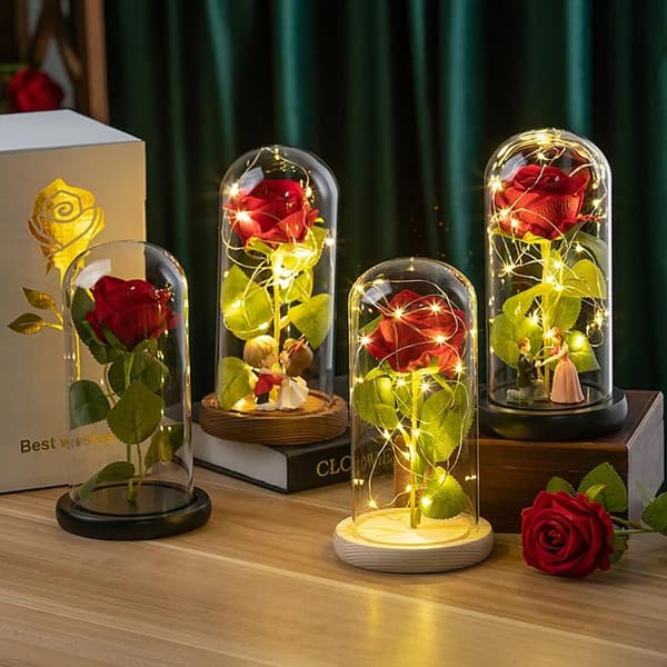 LED Galaxy Ros Konstgjorda Blommor K8