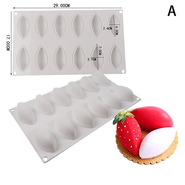 3D Silikone Bageforme til Kager Mango Silikoneform til Bagning C