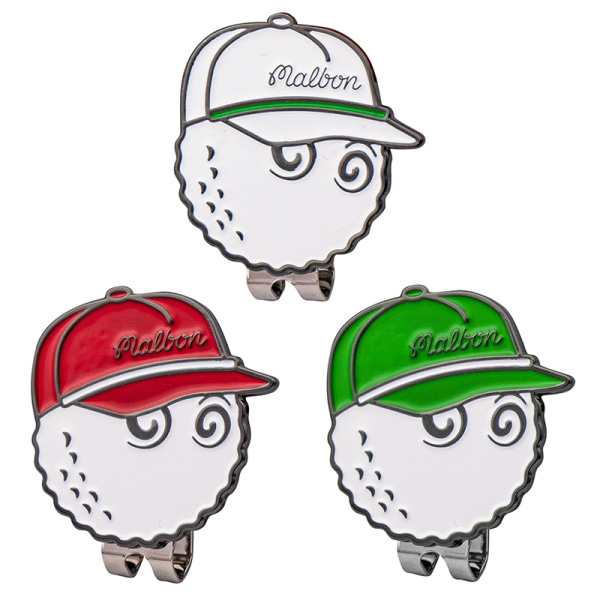 Mark Ball Golf Hat Clip Magnetisk Golf Cap Clips med magnet White