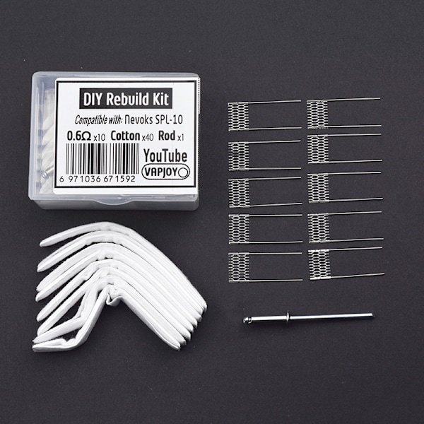 DIY genopbygningssæt nevoks SPL-10 0,6ohm Mesh Coil Resistance Wire