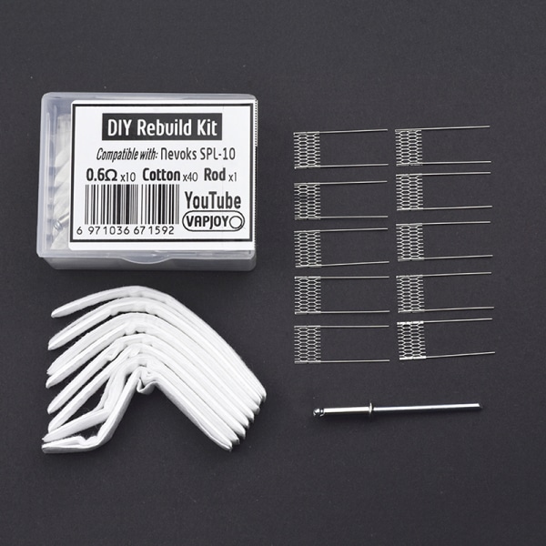 DIY Rebuild Kit nevoks SPL-10 0,6ohm Mesh Coil Resistance Wire
