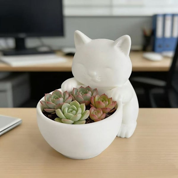 Kattformad blomkruka A5