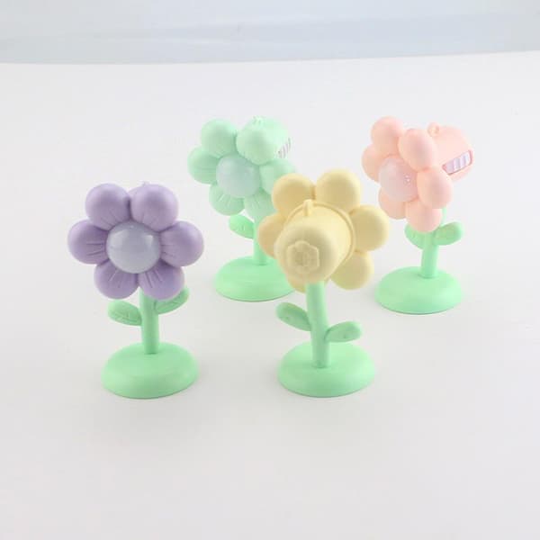 Mini Blomst LED Nattlys e Blomster Bordlampe Mykt Varmt Lys