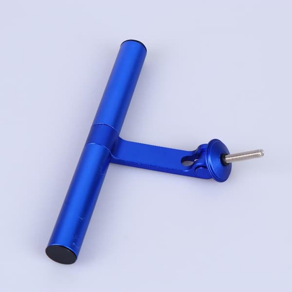 Cykelstyre förlängningsfäste metall cykelljus kamerafäste Blue