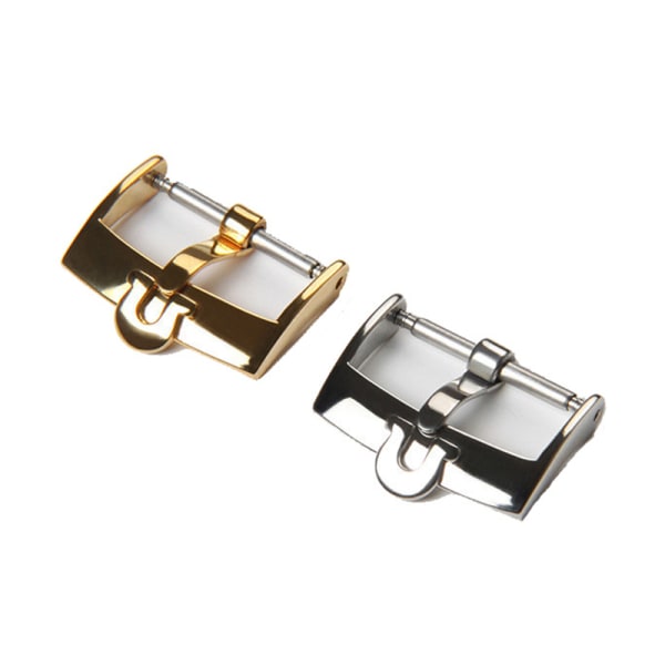 Klockstift i rostfritt stål Watch Watch Band Spänne Gold 16mm