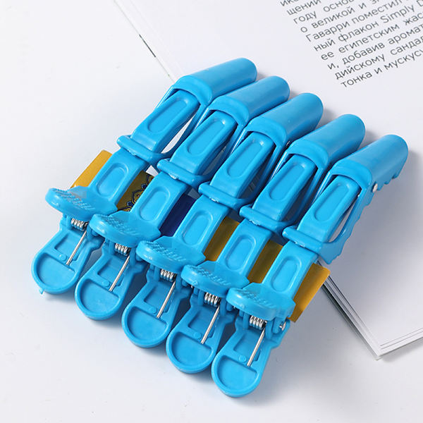 5kpl Muoviset hiusklipsit Kampaamopidikkeet Claw Section Alligat Blue