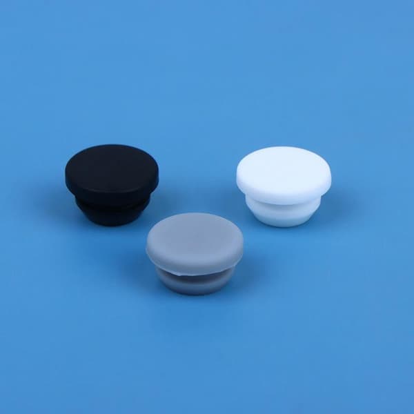 4 st silikonpluggar Black