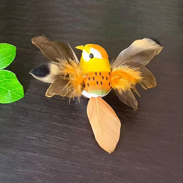 1 stk kunstig skumfjer mini fuglemodel DIY håndværk hjemmegar A2