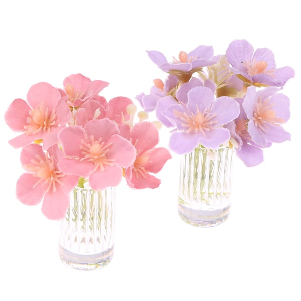 Nukkekoti miniatyyri Little Star Flower Model Lasipullo Simul A6