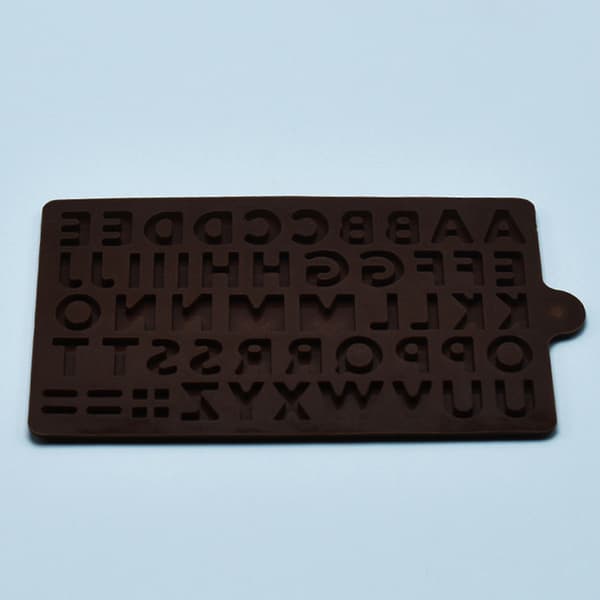1 Stk Silikone 26 Letter Chokolade Bageforme DIY Kage Decorati Red