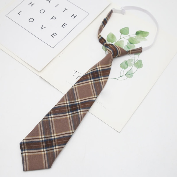 Academy Style Coffee Stripe Retro Dekoration Jk Tie Kawaii Acce B